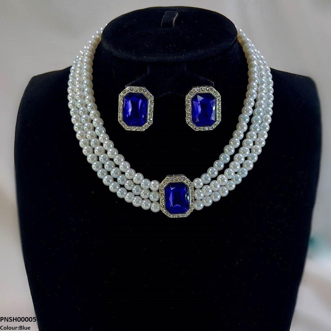 Rectangle Necklace Set