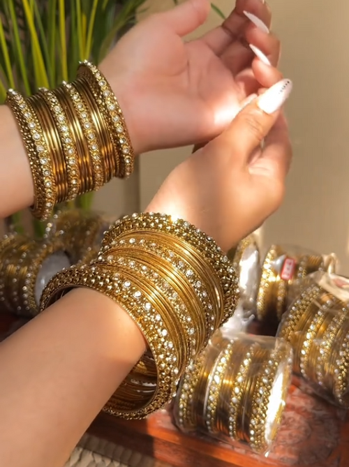 Golden Bangle Set