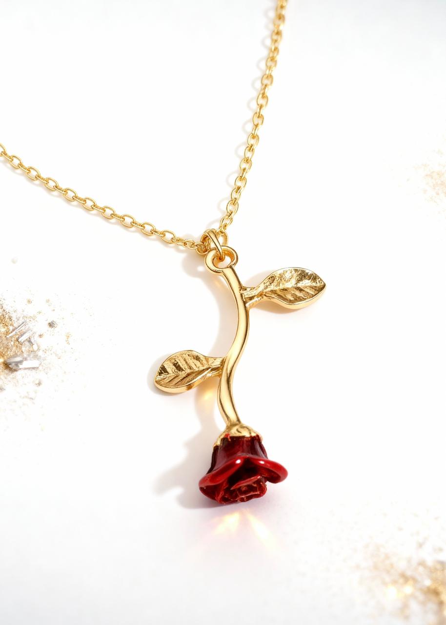 Falling Rose Pendant