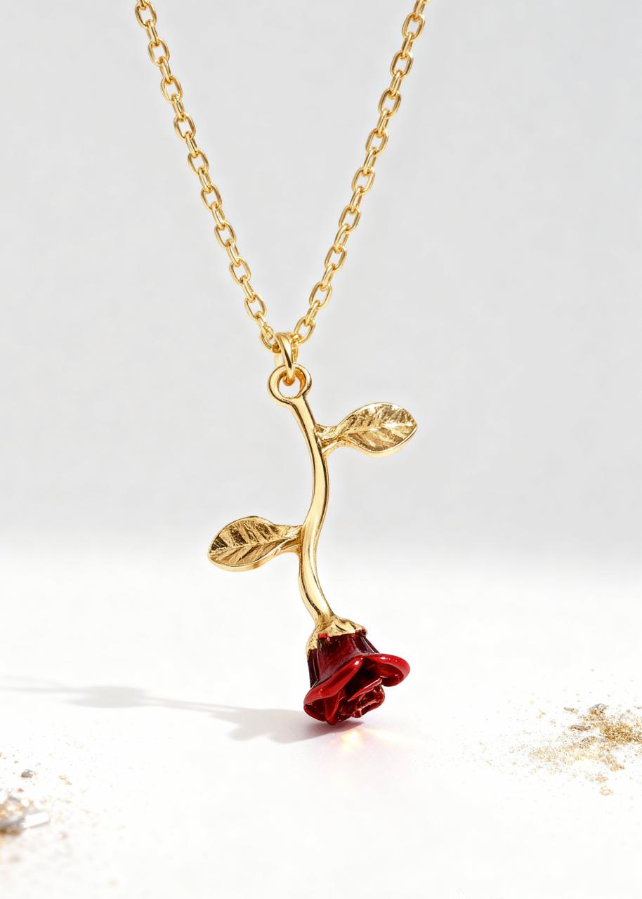 Falling Rose Pendant