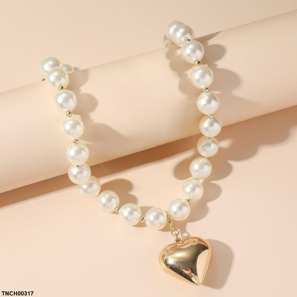Pearl Heart Necklace